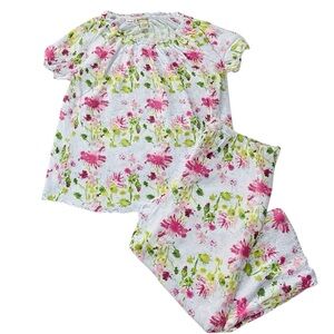 Orvis Multicolor Floral Cotton Pajama Set Size Large